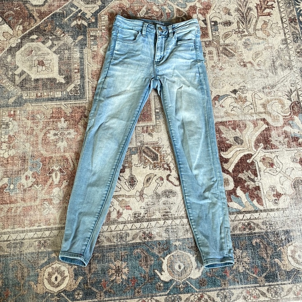 Skinny jeans light wash